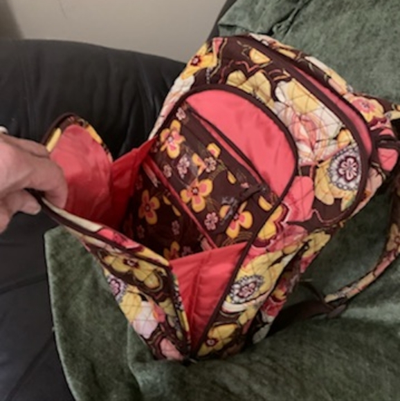 Vera Bradley Paisley Floral Backpacl - Picture 7 of 12